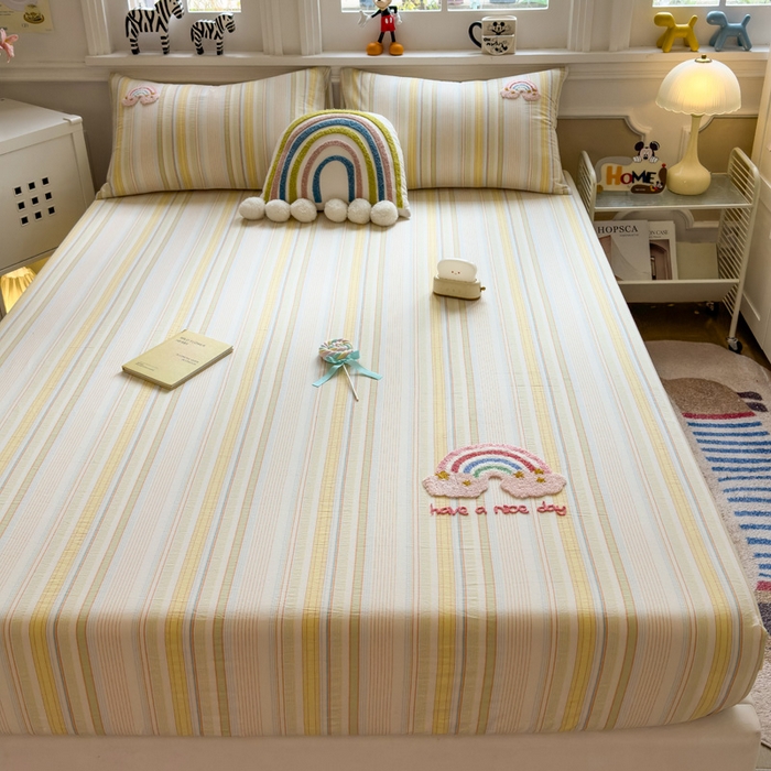 91家纺网 家纺一手货源 找家纺 （总）席世家 2025新款纯棉全棉水洗棉单件床笠单品床笠