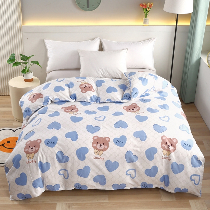 91家纺网 家纺一手货源 找家纺 （总）绒品 2025新款12868纯棉印花单品单被套