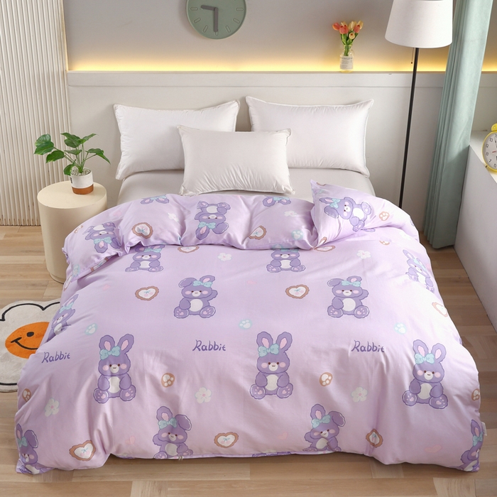 91家纺网 家纺一手货源 找家纺 （总）绒品 2025新款12868纯棉印花单品单被套