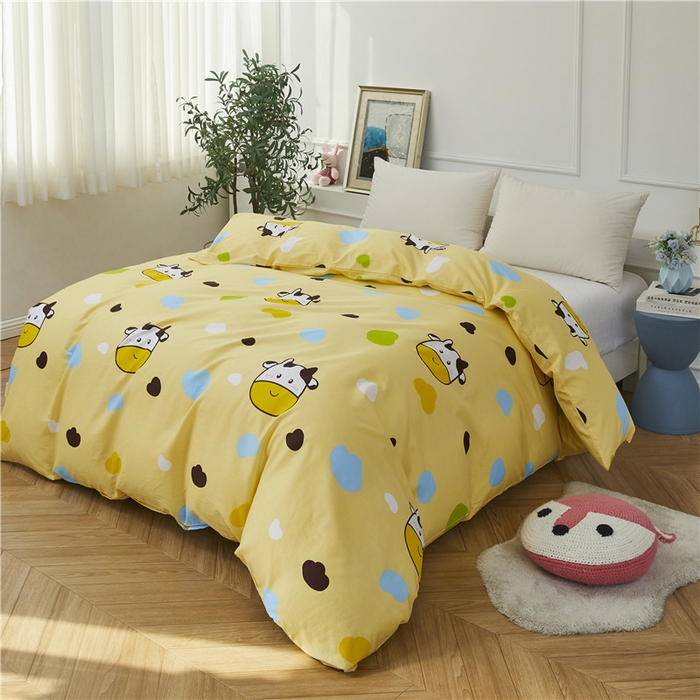 91家纺网 家纺一手货源 找家纺 （总）绒品 2025新款12868纯棉印花单品单被套