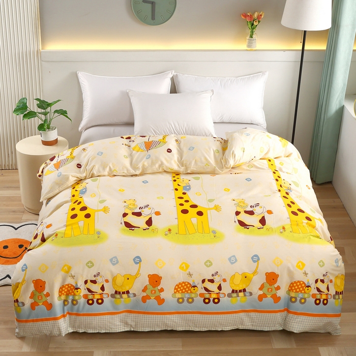 91家纺网 家纺一手货源 找家纺 （总）绒品 2025新款12868纯棉印花单品单被套