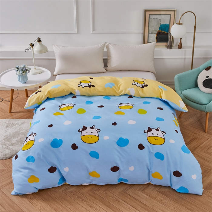 91家纺网 家纺一手货源 找家纺 （总）绒品 2025新款12868纯棉印花单品单被套