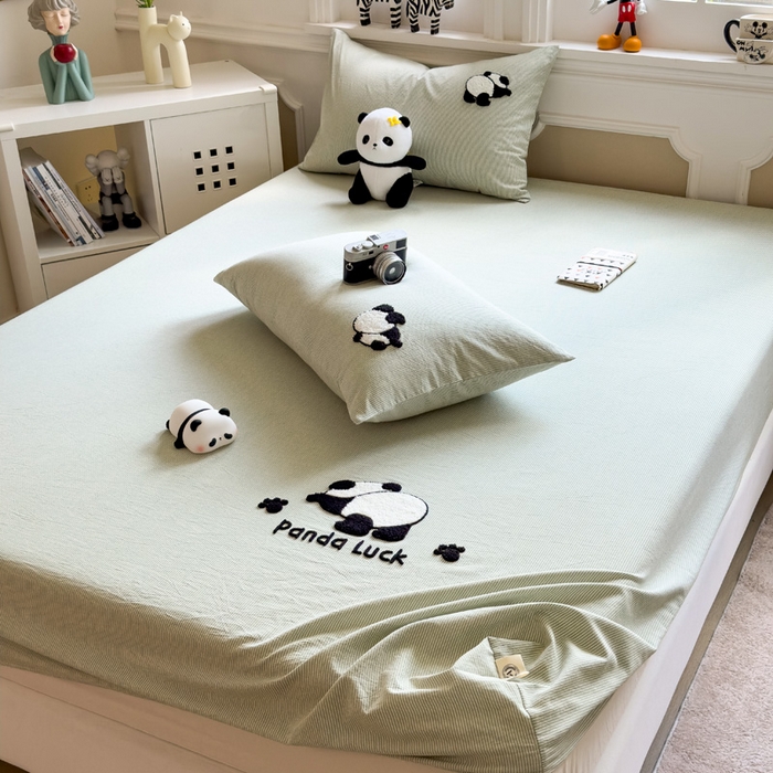 91家纺网 家纺一手货源 找家纺 席世家 2025新款纯棉全棉水洗棉单件床笠单品床笠 水洗棉-盼盼