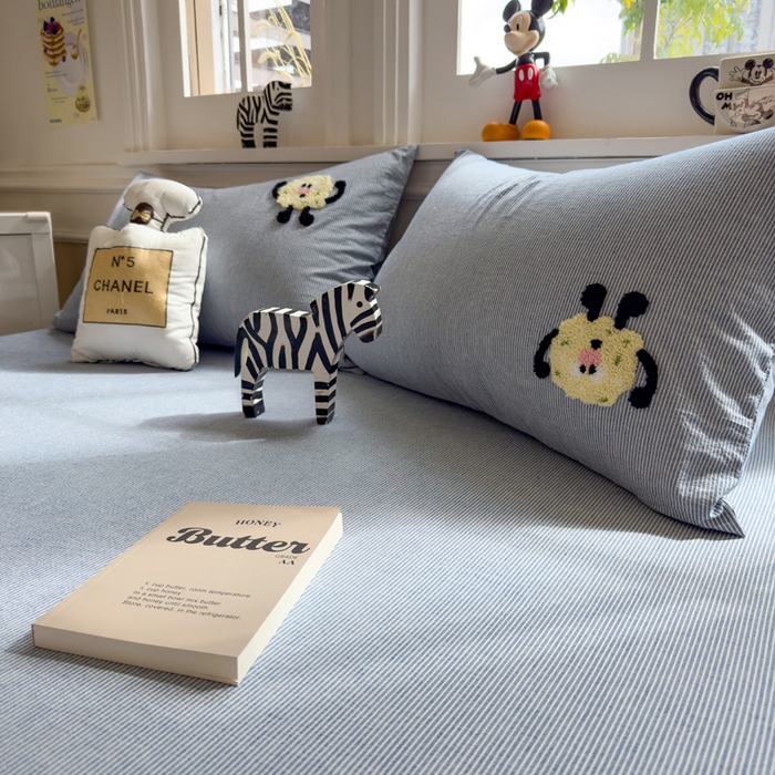 91家纺网 家纺一手货源 找家纺 席世家 2025新款纯棉全棉水洗棉单件床笠单品床笠 水洗棉-曲奇