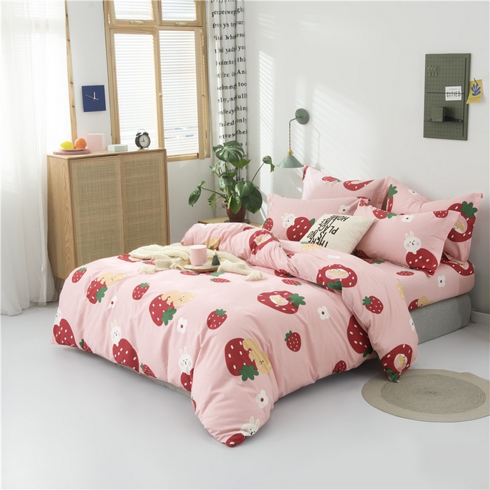 91家纺网 家纺一手货源 找家纺 （总）绒品  2025新款12868纯棉印花四件套