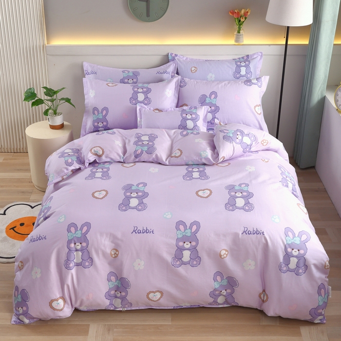 91家纺网 家纺一手货源 找家纺 （总）绒品  2025新款12868纯棉印花四件套