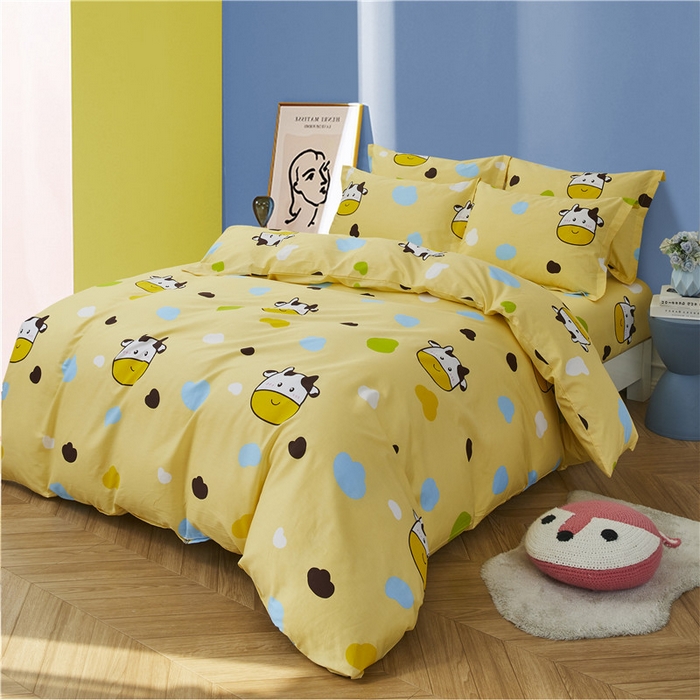 91家纺网 家纺一手货源 找家纺 （总）绒品  2025新款12868纯棉印花四件套