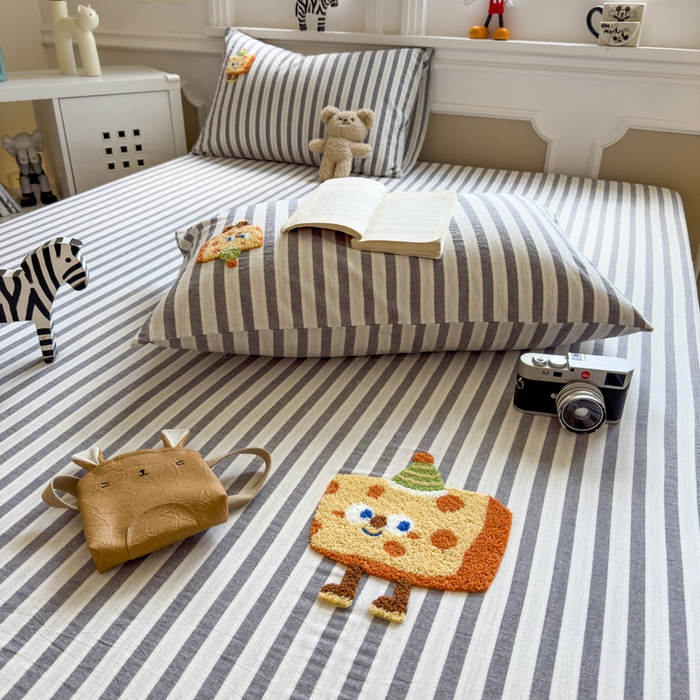 91家纺网 家纺一手货源 找家纺 席世家 2025新款纯棉全棉水洗棉单件床笠单品床笠 水洗棉-芝士