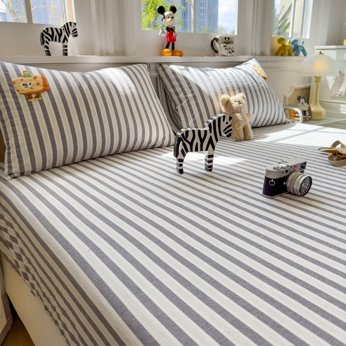 91家纺网 家纺一手货源 找家纺 席世家 2025新款纯棉全棉水洗棉单件床笠单品床笠 水洗棉-芝士