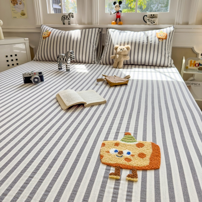 91家纺网 家纺一手货源 找家纺 席世家 2025新款纯棉全棉水洗棉单件床笠单品床笠 水洗棉-芝士