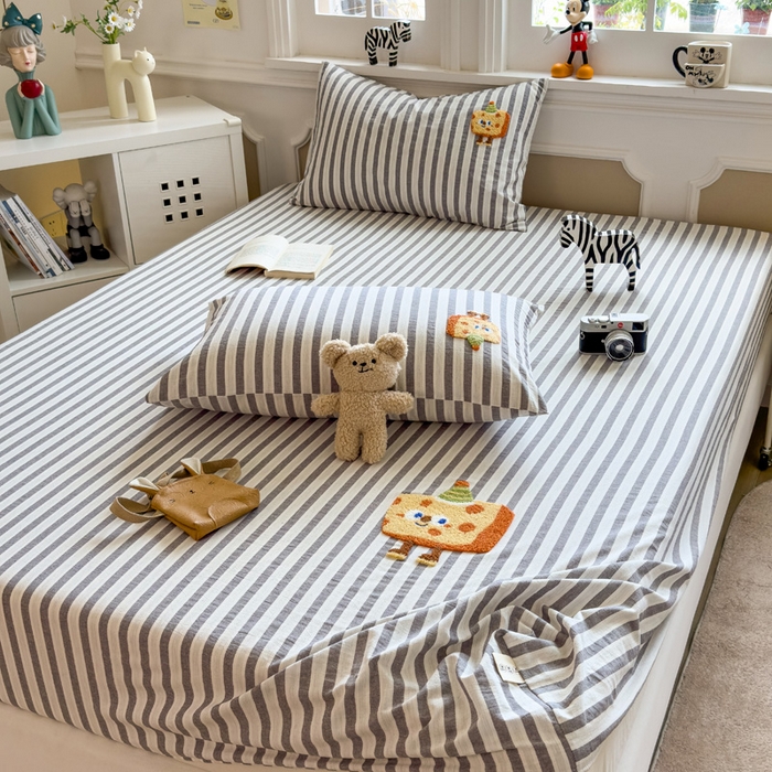 91家纺网 家纺一手货源 找家纺 席世家 2025新款纯棉全棉水洗棉单件床笠单品床笠 水洗棉-芝士