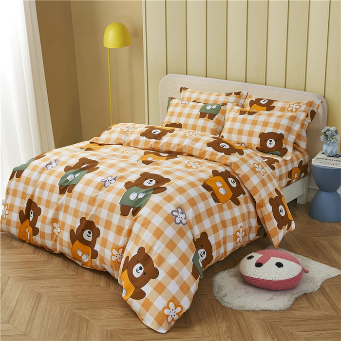 91家纺网 家纺一手货源 找家纺 （总）绒品  2025新款12868纯棉印花四件套