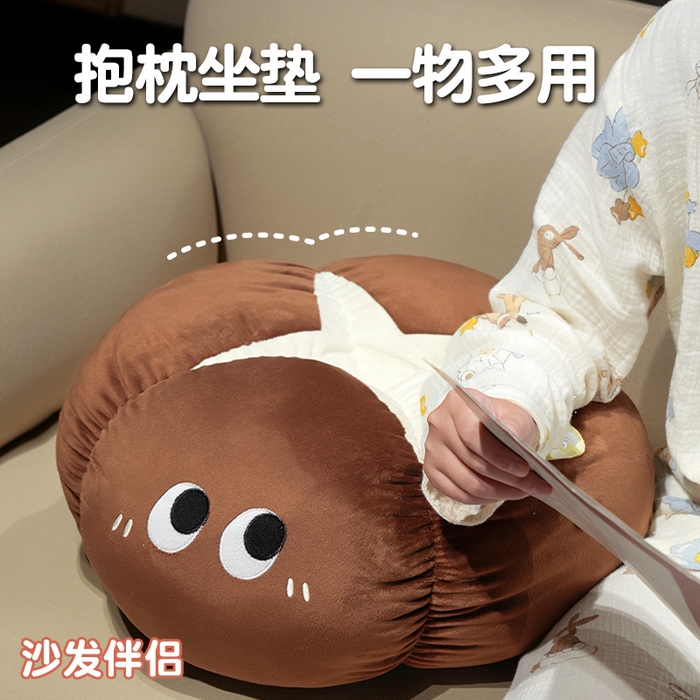91家纺网 家纺一手货源 找家纺 仟亿莱 2025新款ins大眼果蔬墩墩坐垫 组合图仅供展示不可下单