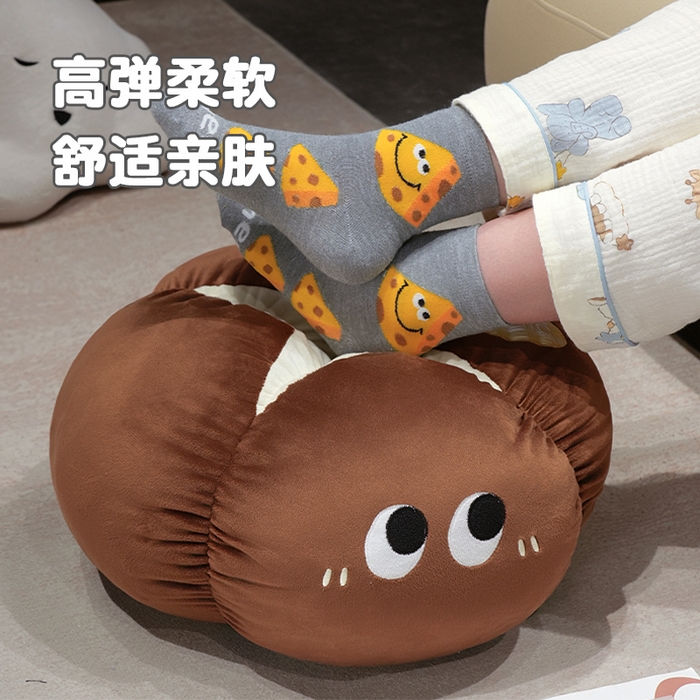 91家纺网 家纺一手货源 找家纺 仟亿莱 2025新款ins大眼果蔬墩墩坐垫 组合图仅供展示不可下单