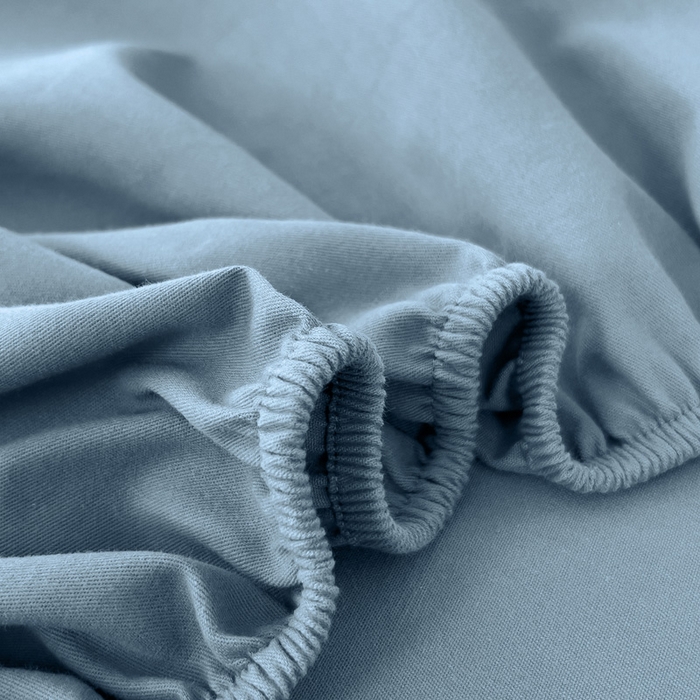 91家纺网 家纺一手货源 找家纺 席世家 2025新款全棉纯棉磨毛单品床笠单件床笠单品床单单件床单 半岛蓝