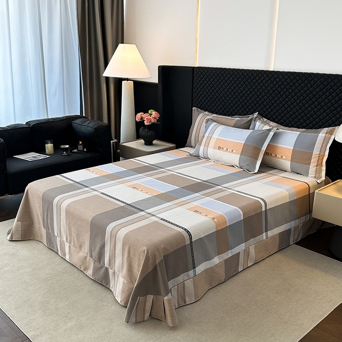 91家纺网 家纺一手货源 找家纺 棉生活家纺 2025新款铂金全棉纯棉磨毛四件套 流年印象