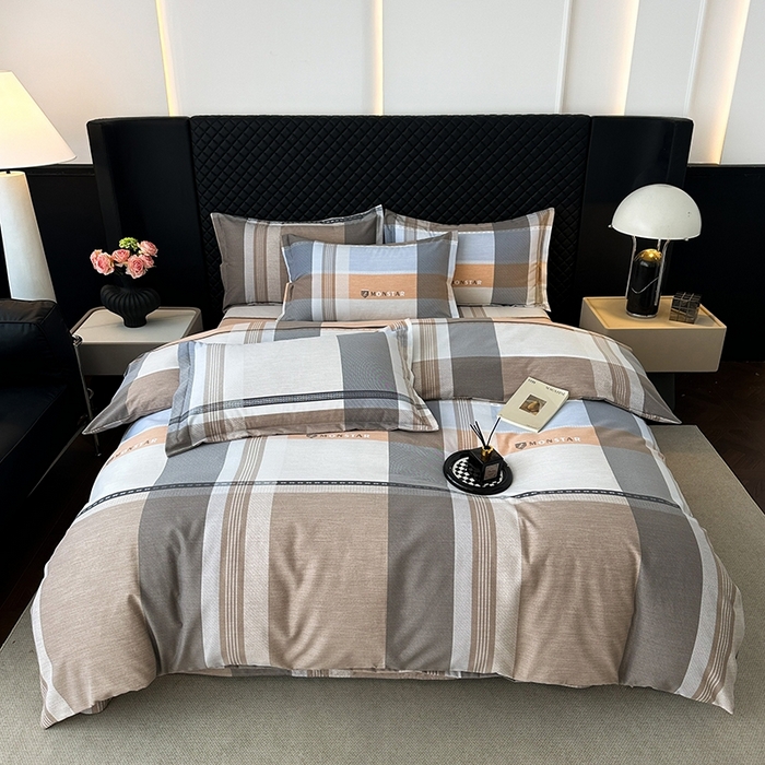 91家纺网 家纺一手货源 找家纺 棉生活家纺 2025新款铂金全棉纯棉磨毛四件套 流年印象