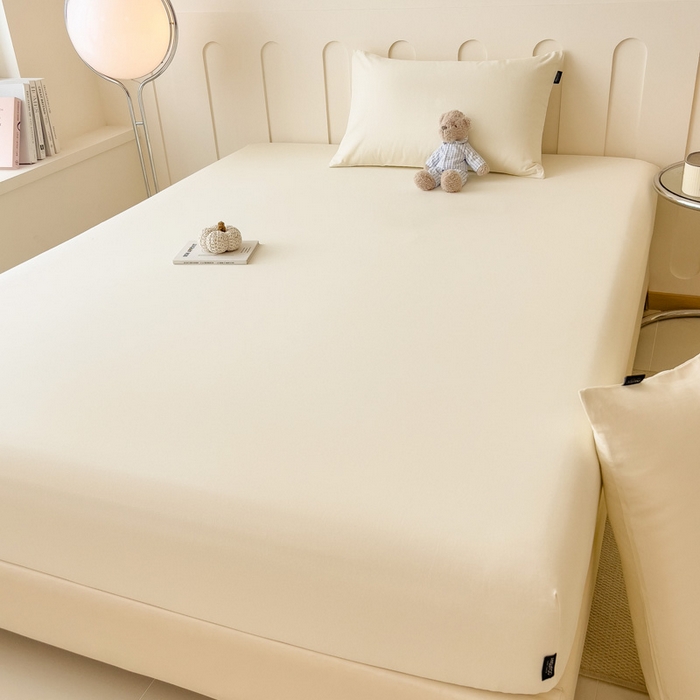 91家纺网 家纺一手货源 找家纺 席世家 2025新款全棉纯棉磨毛单品床笠单件床笠单品床单单件床单 贝母白