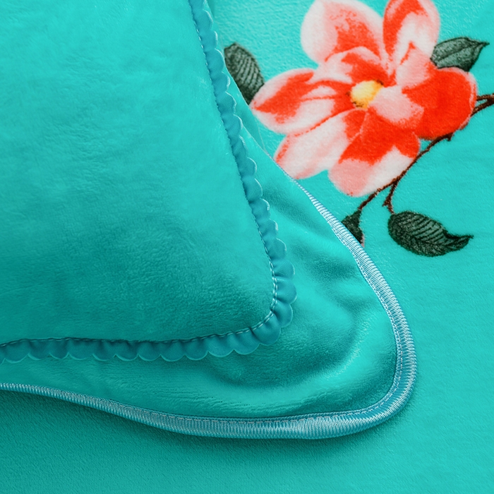 91家纺网 家纺一手货源 找家纺 晚静 2025新款7斤牛奶绒四件套金貂法莱绒床裙款保暖绒三件套  花晨月夕