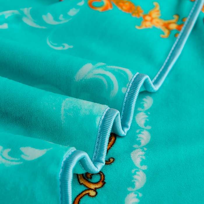 91家纺网 家纺一手货源 找家纺 晚静 2025新款7斤牛奶绒四件套金貂法莱绒床裙款保暖绒三件套  花晨月夕