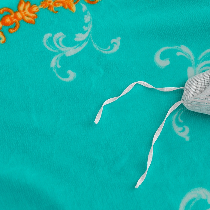 91家纺网 家纺一手货源 找家纺 晚静 2025新款7斤牛奶绒四件套金貂法莱绒床裙款保暖绒三件套  花晨月夕