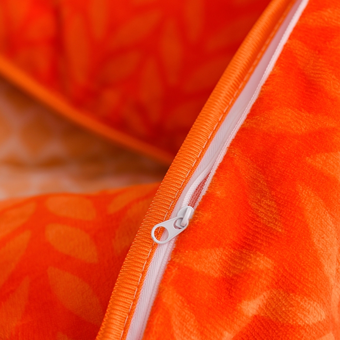 91家纺网 家纺一手货源 找家纺 晚静 2025新款7斤牛奶绒四件套金貂法莱绒床裙款保暖绒三件套  银杏叶