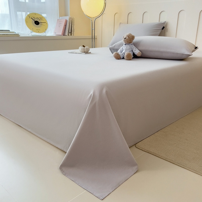 91家纺网 家纺一手货源 找家纺 席世家 2025新款全棉纯棉磨毛单品床笠单件床笠单品床单单件床单 幻影灰