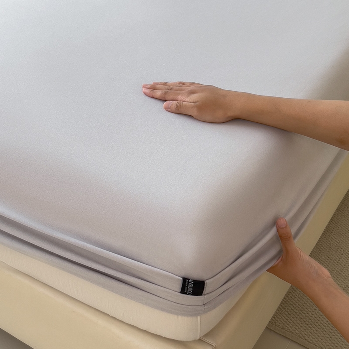 91家纺网 家纺一手货源 找家纺 席世家 2025新款全棉纯棉磨毛单品床笠单件床笠单品床单单件床单 幻影灰