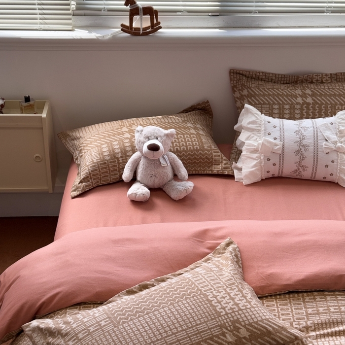 91家纺网 家纺一手货源 找家纺 棉生活家纺 2025新款铂金全棉纯棉磨毛四件套 罗卡尼亚