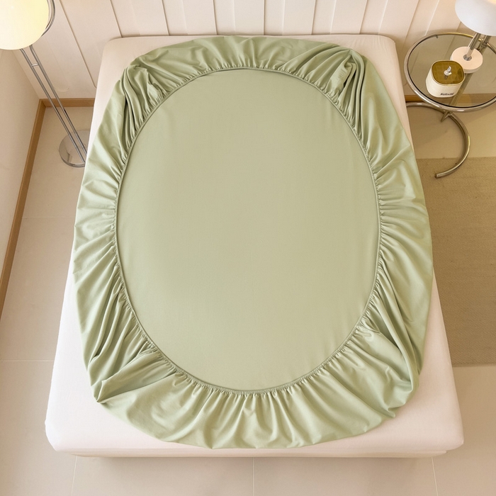 91家纺网 家纺一手货源 找家纺 席世家 2025新款全棉纯棉磨毛单品床笠单件床笠单品床单单件床单 茉香绿