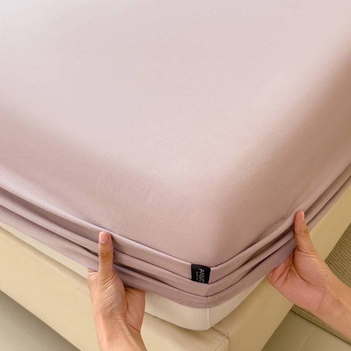 91家纺网 家纺一手货源 找家纺 席世家 2025新款全棉纯棉磨毛单品床笠单件床笠单品床单单件床单 莫奈紫