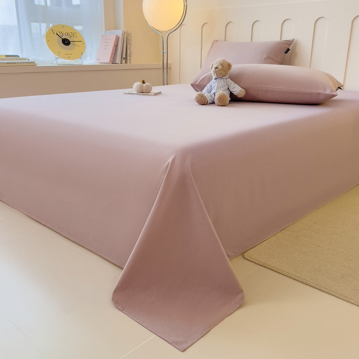 91家纺网 家纺一手货源 找家纺 席世家 2025新款全棉纯棉磨毛单品床笠单件床笠单品床单单件床单 莫奈紫