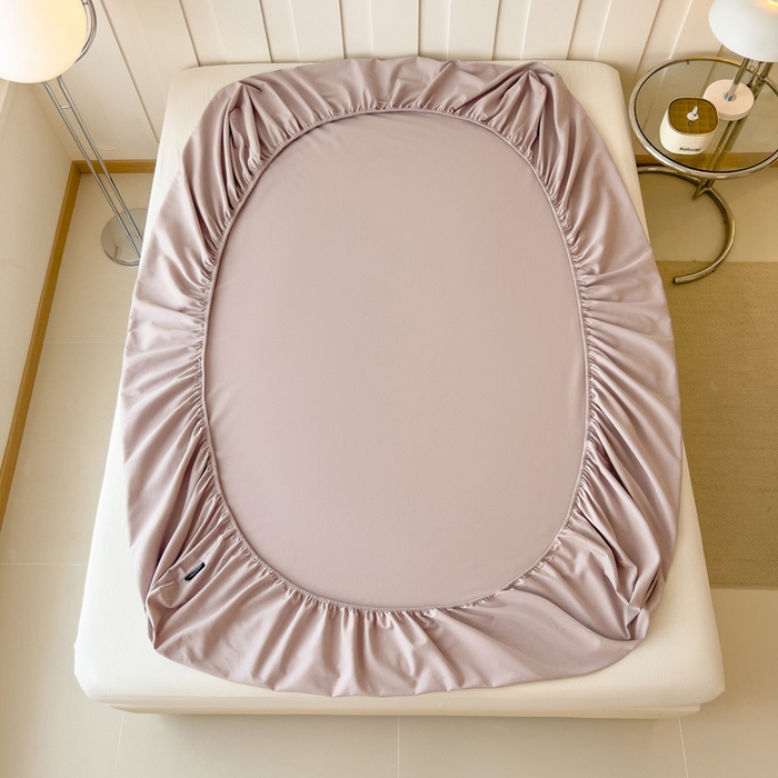 91家纺网 家纺一手货源 找家纺 席世家 2025新款全棉纯棉磨毛单品床笠单件床笠单品床单单件床单 莫奈紫