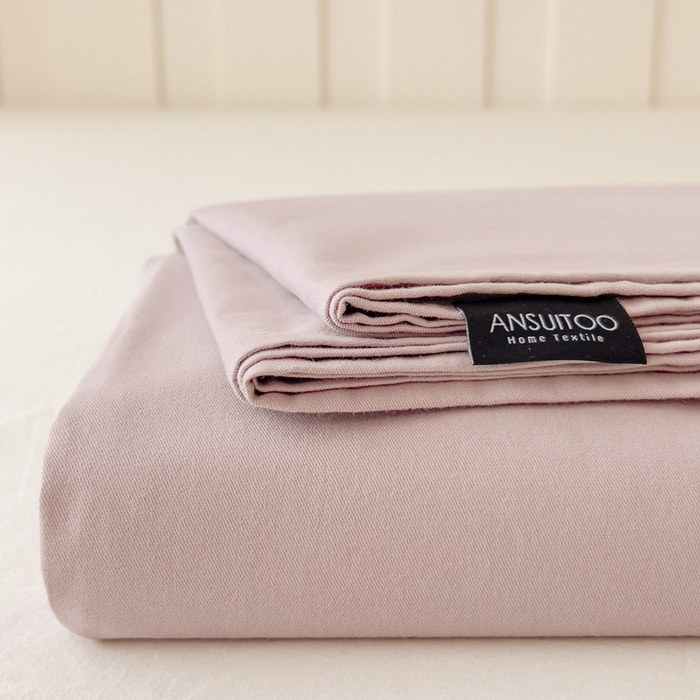 91家纺网 家纺一手货源 找家纺 席世家 2025新款全棉纯棉磨毛单品床笠单件床笠单品床单单件床单 莫奈紫