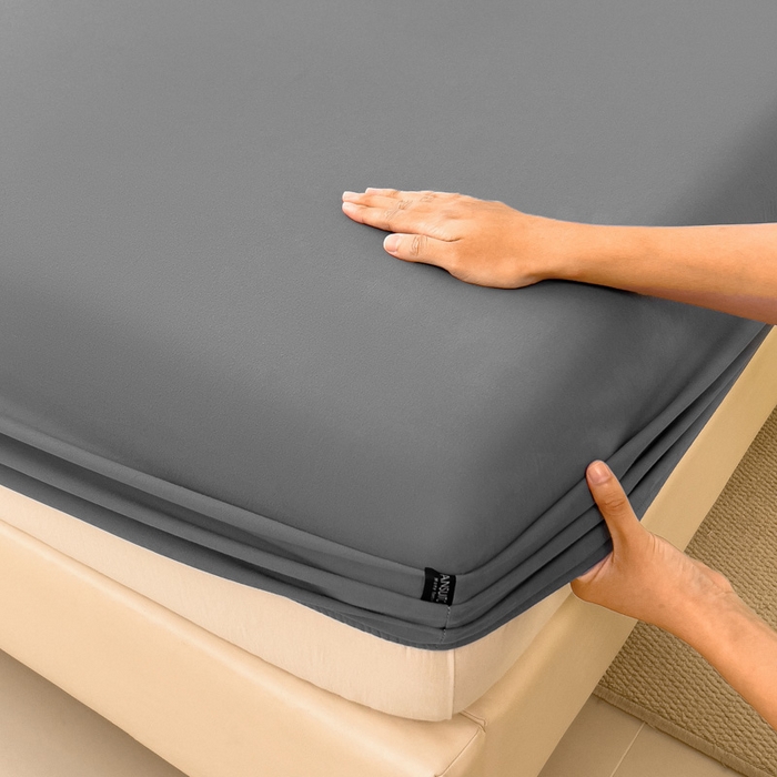 91家纺网 家纺一手货源 找家纺 席世家 2025新款全棉纯棉磨毛单品床笠单件床笠单品床单单件床单 深灰