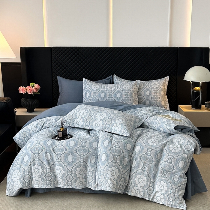 91家纺网 家纺一手货源 找家纺 棉生活家纺 2025新款铂金全棉纯棉磨毛四件套 萝莉-兰