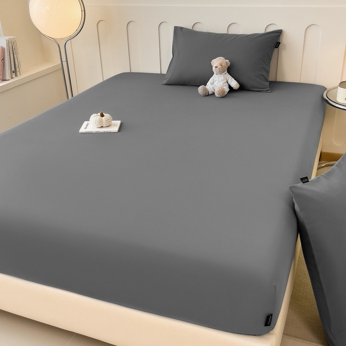 91家纺网 家纺一手货源 找家纺 席世家 2025新款全棉纯棉磨毛单品床笠单件床笠单品床单单件床单 深灰