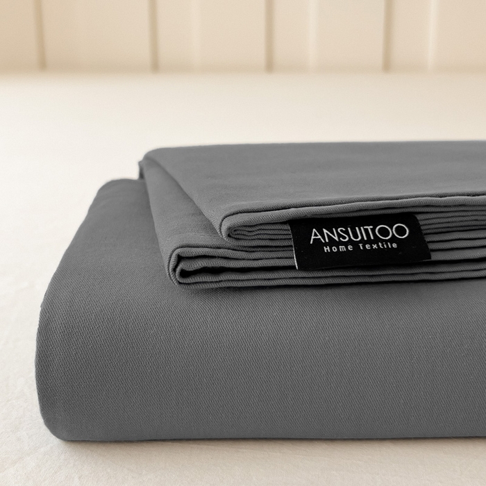 91家纺网 家纺一手货源 找家纺 席世家 2025新款全棉纯棉磨毛单品床笠单件床笠单品床单单件床单 深灰
