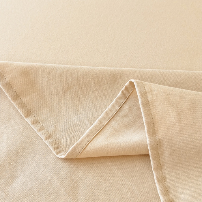 91家纺网 家纺一手货源 找家纺 席世家 2025新款全棉纯棉磨毛单品床笠单件床笠单品床单单件床单 燕麦色