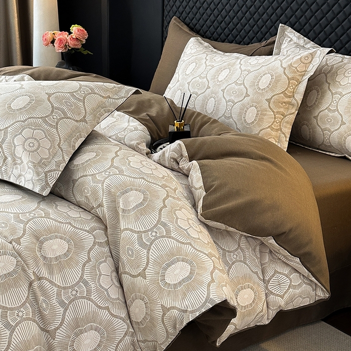 91家纺网 家纺一手货源 找家纺 棉生活家纺 2025新款铂金全棉纯棉磨毛四件套 萝莉咖