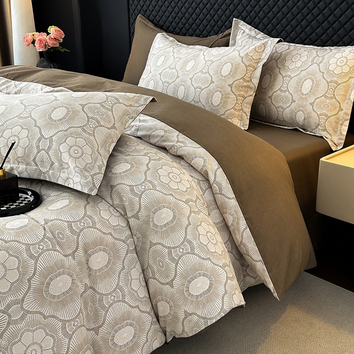 91家纺网 家纺一手货源 找家纺 棉生活家纺 2025新款铂金全棉纯棉磨毛四件套 萝莉咖