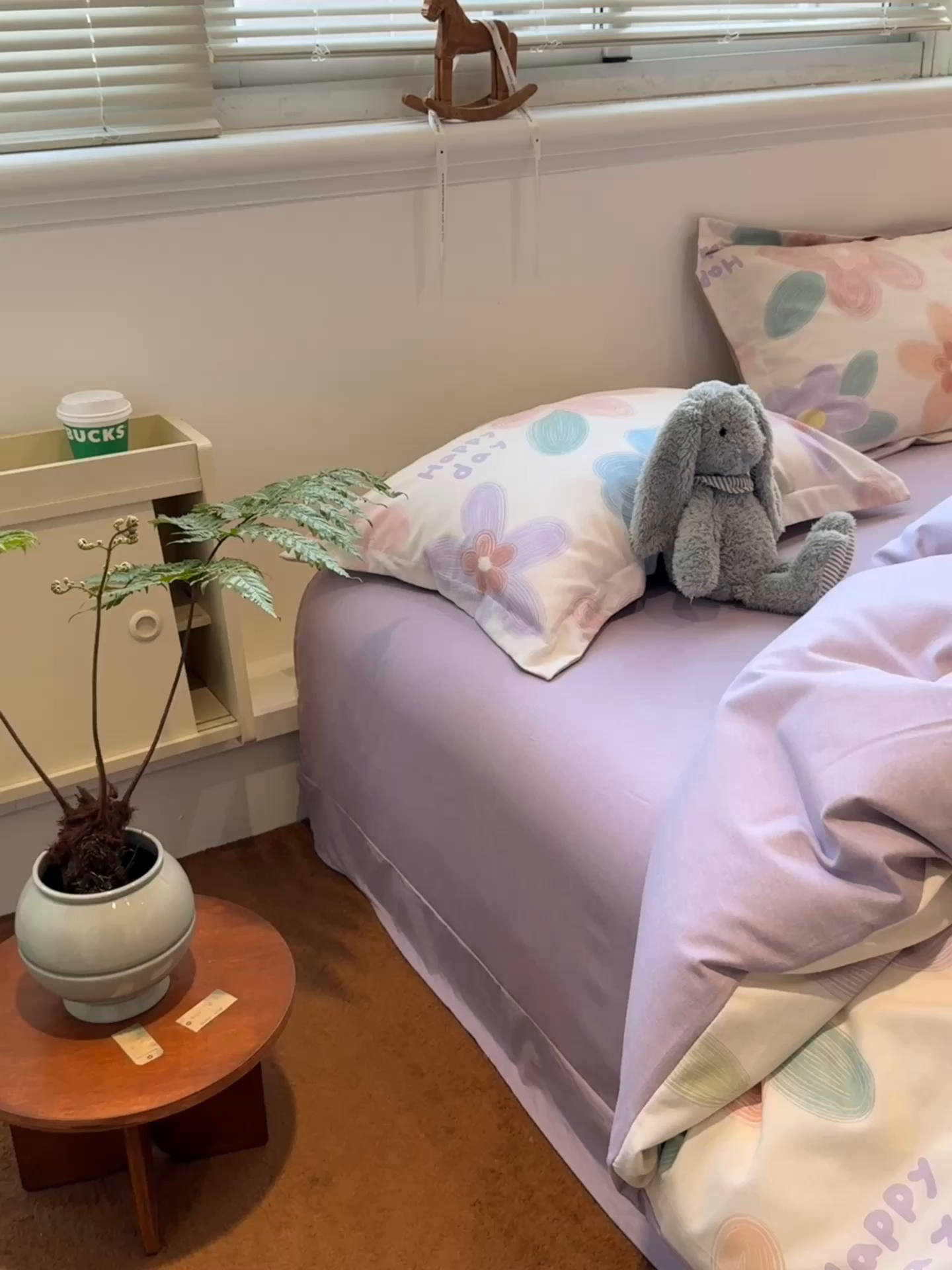 91家纺网 家纺一手货源 找家纺 棉生活家纺 2025新款铂金全棉纯棉磨毛四件套 洛城阳光-紫