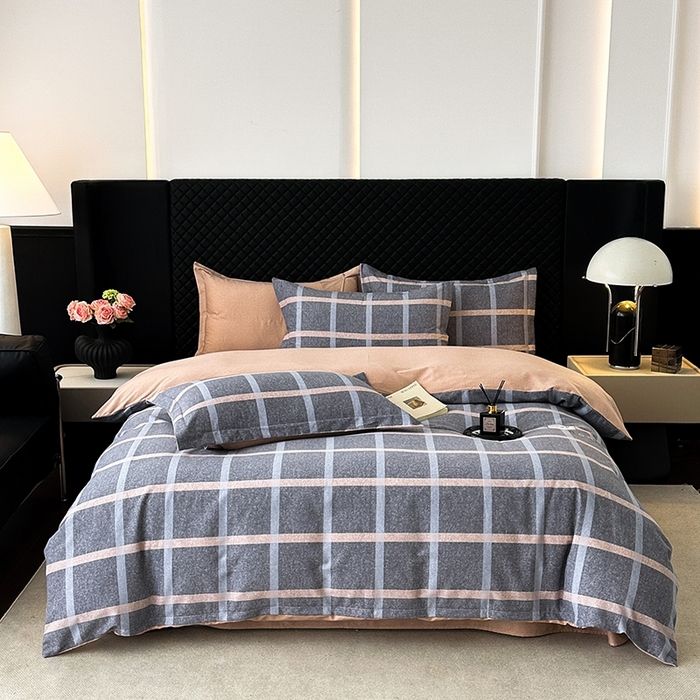 棉生活家纺 2025新款铂金全棉纯棉磨毛四件套 米罗