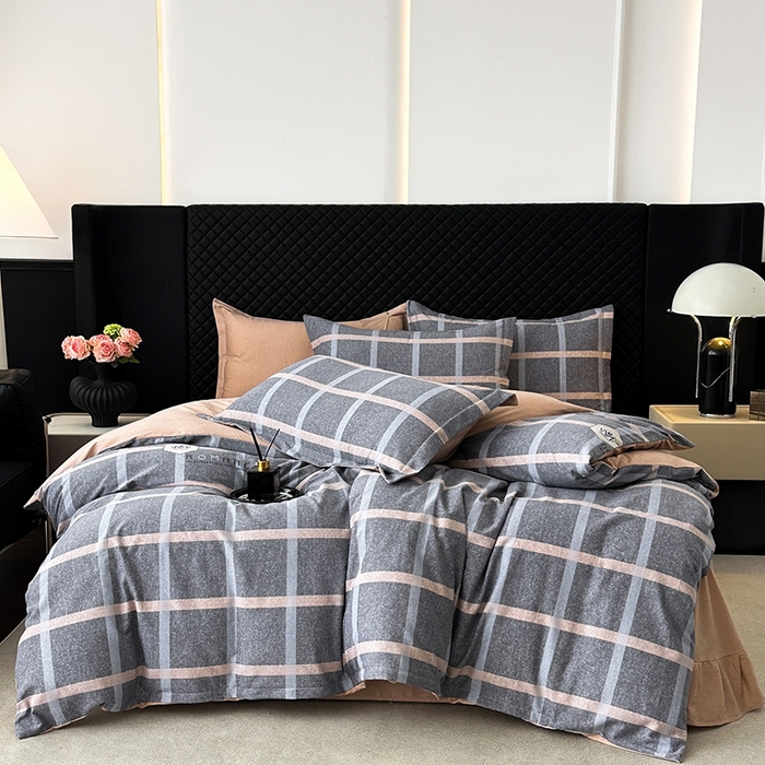 91家纺网 家纺一手货源 找家纺 棉生活家纺 2025新款铂金全棉纯棉磨毛四件套 米罗