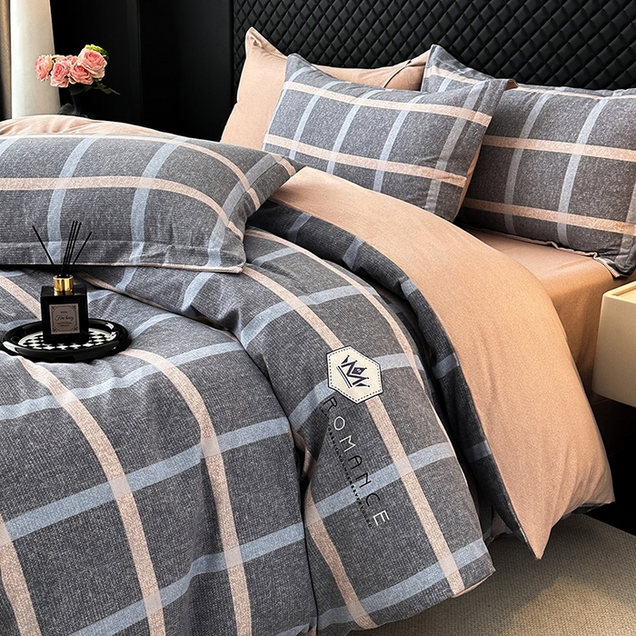 91家纺网 家纺一手货源 找家纺 棉生活家纺 2025新款铂金全棉纯棉磨毛四件套 米罗