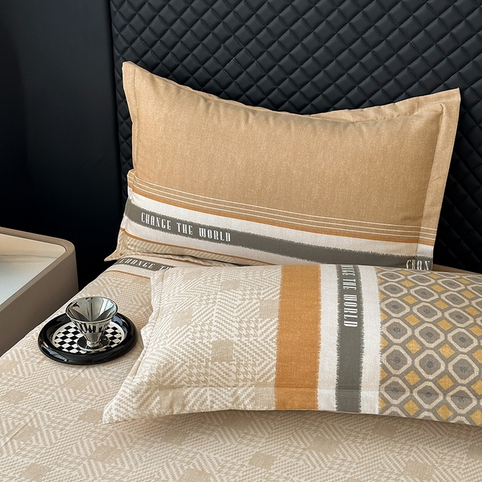 91家纺网 家纺一手货源 找家纺 棉生活家纺 2025新款铂金全棉纯棉磨毛四件套 摩登气息