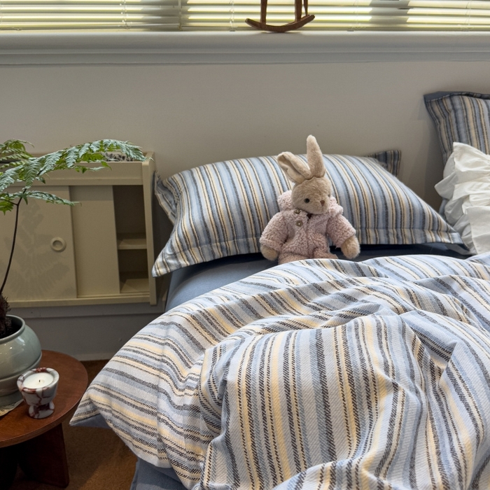 91家纺网 家纺一手货源 找家纺 棉生活家纺 2025新款铂金全棉纯棉磨毛四件套 莫卡迪-兰