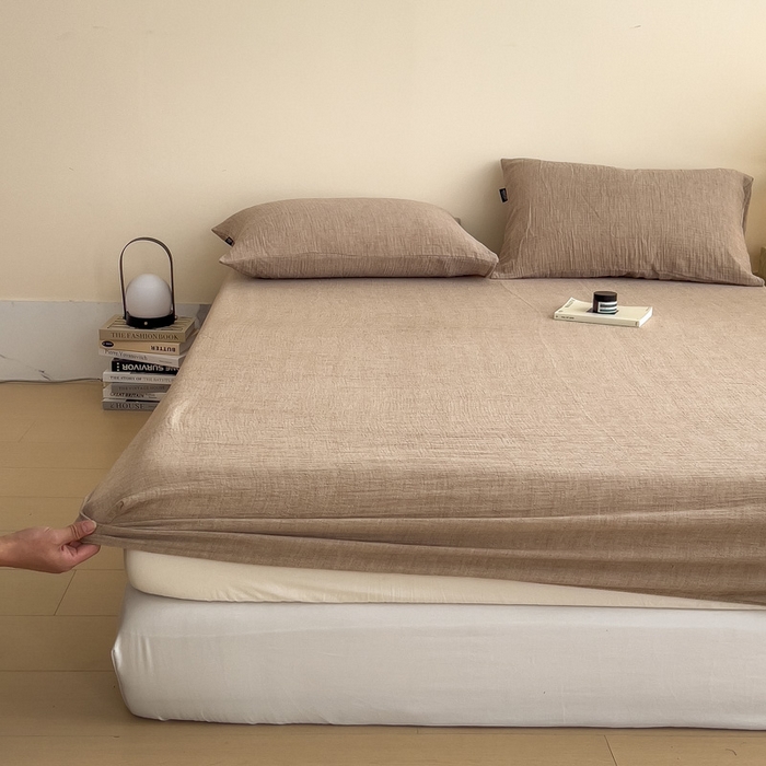 91家纺网 家纺一手货源 找家纺 （总）席世家 2025新款皱皱纱单品床笠单件床笠