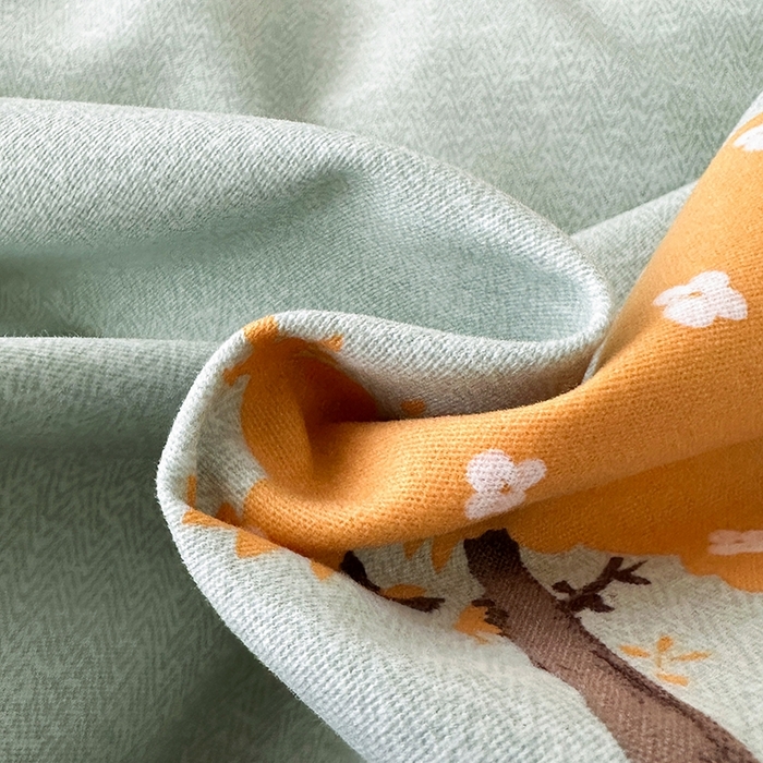 91家纺网 家纺一手货源 找家纺 棉生活家纺 2025新款铂金全棉纯棉磨毛四件套 七彩树