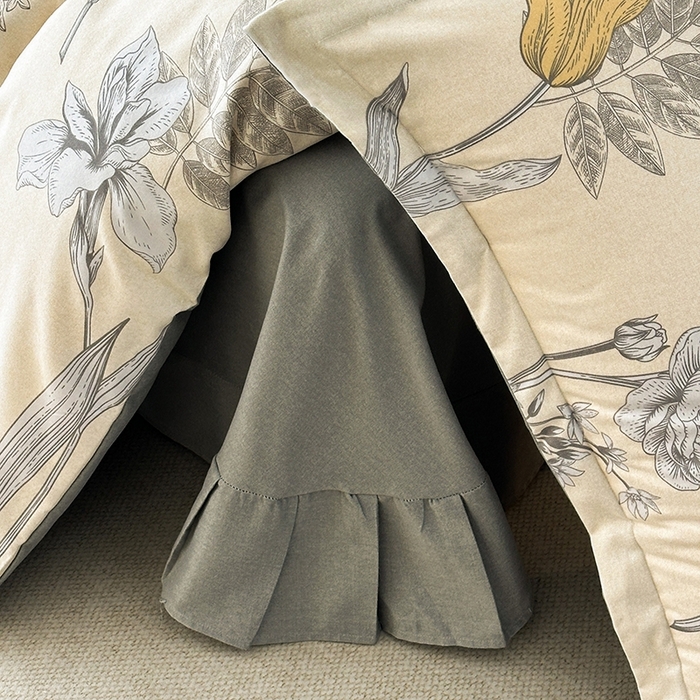 91家纺网 家纺一手货源 找家纺 棉生活家纺 2025新款铂金全棉纯棉磨毛四件套 且听风铃